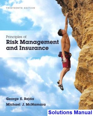principles risk management insurance 13th edition rejda solutions manual