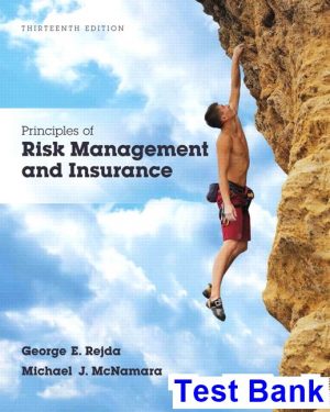 principles risk management insurance 13th edition rejda test bank