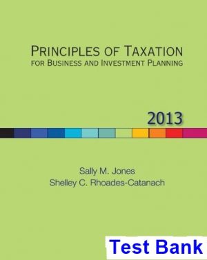 principles taxation business investment planning 16th edition jones test bank