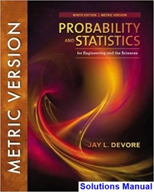 Probability And Statistics For Engineering And The Sciences 8th Edition ...