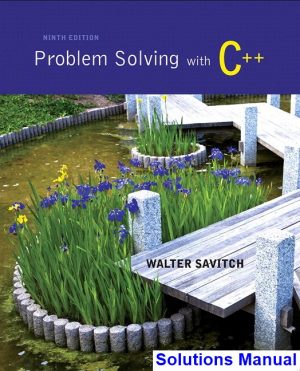 problem solving c 9th edition savitch solutions manual