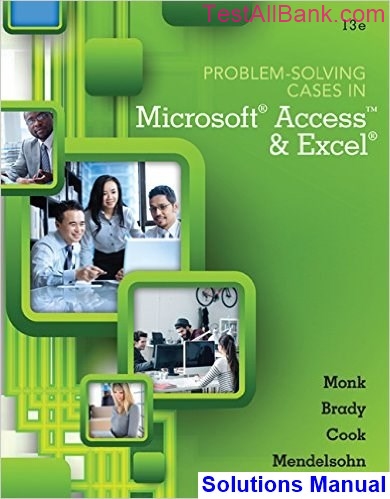 problem solving cases in microsoft access and excel pdf