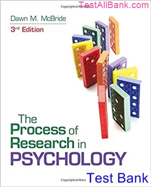 Process Of Research In Psychology 3rd Edition Mcbride Test Bank