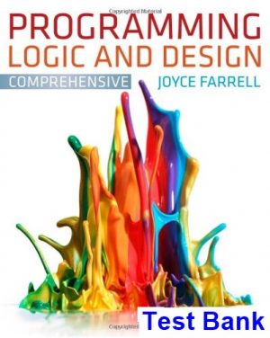 programming logic design comprehensive 7th edition joyce farrell test bank