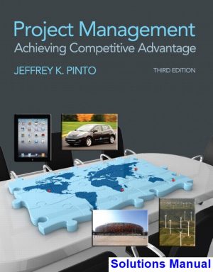 project management achieving competitive advantage 3rd edition pinto solutions manual