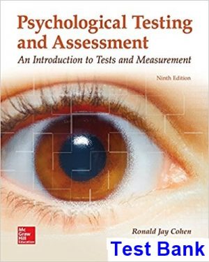 psychological testing assessment 9th edition cohen test bank