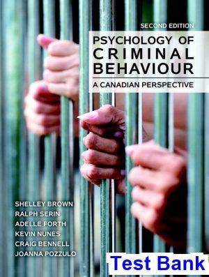 psychology criminal behaviour canadian perspective canadian 2nd edition brown test bank