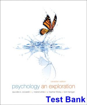 psychology exploration canadian 1st edition ciccarelli test bank