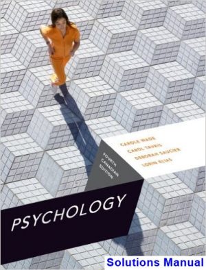 psychology fourth canadian canadian 4th edition wade solutions manual