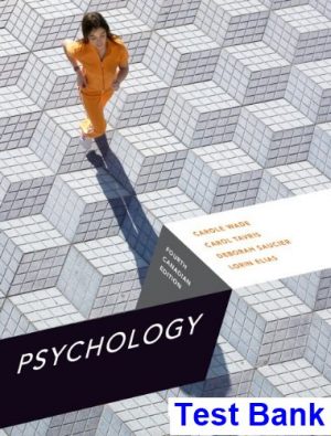 psychology fourth canadian canadian 4th edition wade test bank