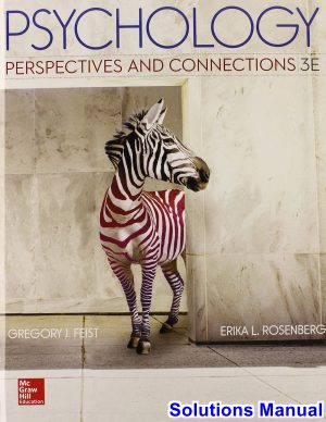 psychology perspectives connections 3rd edition feist solutions manual