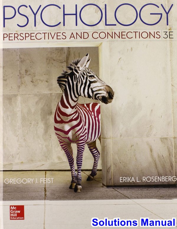 psychology perspectives connections 3rd edition feist solutions manual