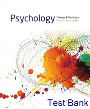 psychology themes and variations version 9th edition wayne weiten test bank