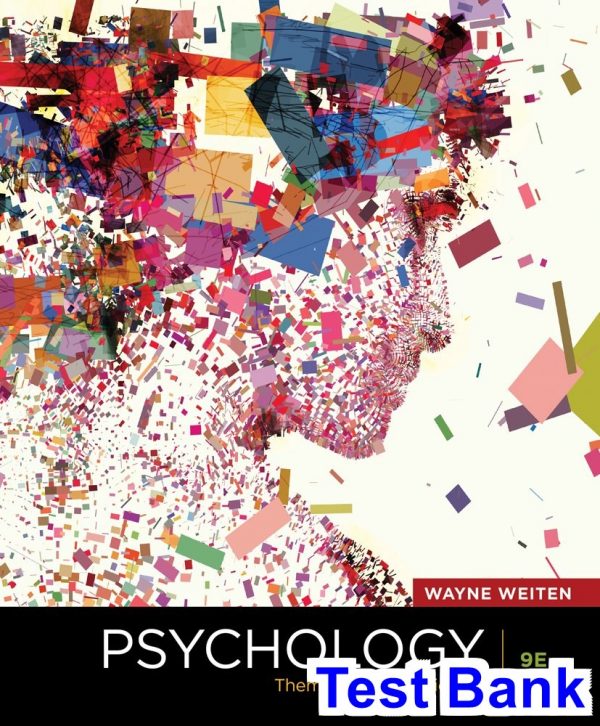 psychology themes variations 9th edition wayne weiten test bank