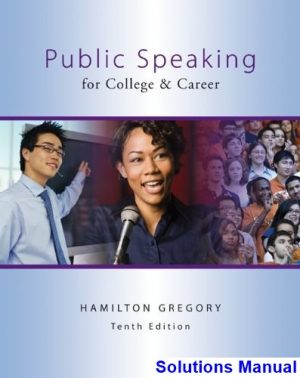 public speaking college career 10th edition gregory solutions manual