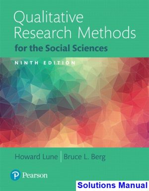 qualitative research methods social sciences 9th edition lune solutions manual