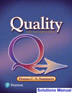 quality 6th edition summers solutions manual