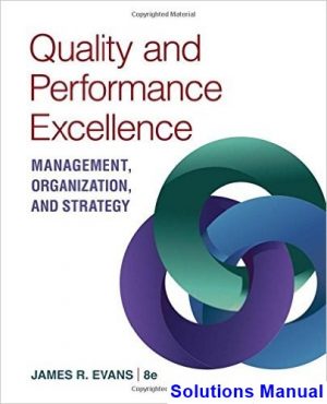 quality performance excellence 8th edition evans solutions manual