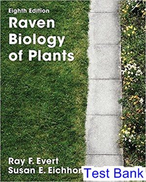 raven biology of plants 8th edition evert test bank