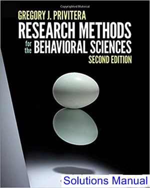 research methods for the behavioral sciences 2nd edition privitera solutions manual