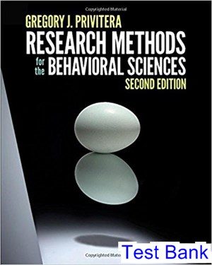 research methods for the behavioral sciences 2nd edition privitera test bank