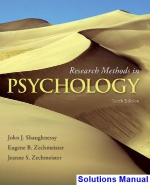 research methods psychology 10th edition shaughnessy solutions manual