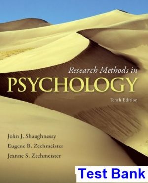 research methods psychology 10th edition shaughnessy test bank