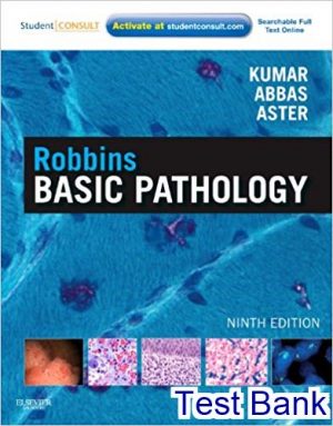 robbins basic pathology 9th edition kumar test bank