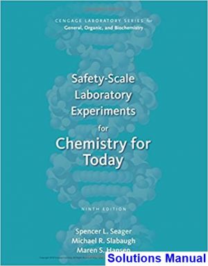 safety scale laboratory experiments 9th edition seager solutions manual