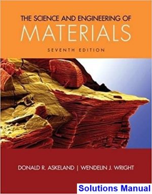 science engineering materials 7th edition askeland solutions manual