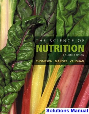science nutrition 4th edition thompson solutions manual
