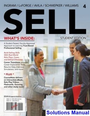 sell 4 4th edition ingram solutions manual
