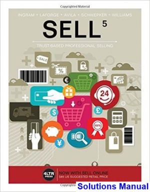 sell 5th edition ingram solutions manual