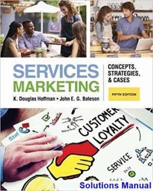 services marketing concepts strategies cases 5th edition hoffman solutions manual