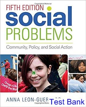 social problems community policy and social action 5th edition leon guerrero test bank