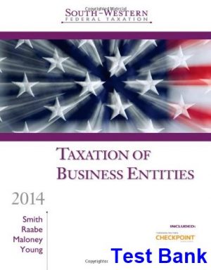 south western federal taxation 2014 taxation business entities 17th edition smith test bank