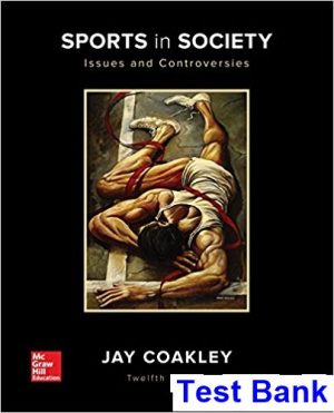 sports society 12th edition coakley test bank