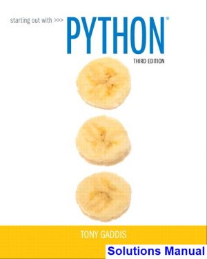 starting out python 3rd edition gaddis solutions manual