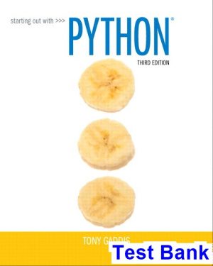 starting out python 3rd edition gaddis test bank