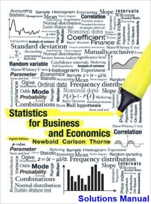 statistics business economics 8th edition newbold solutions manual