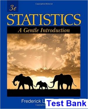 statistics gentle introduction 3rd edition coolidge test bank