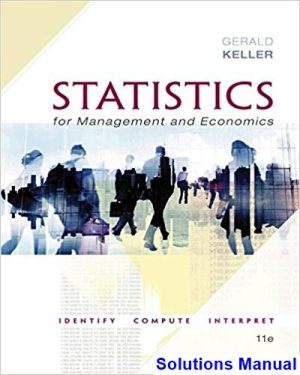 statistics management economics 11th edition keller solutions manual
