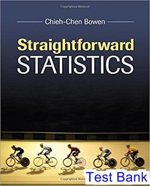 straightforward statistics 1st edition bowen test bank