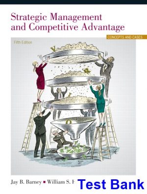 strategic management competitive advantage 5th edition barney test bank