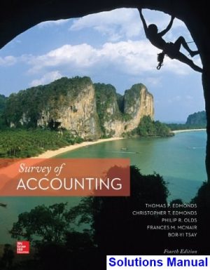 survey accounting 4th edition edmonds solutions manual