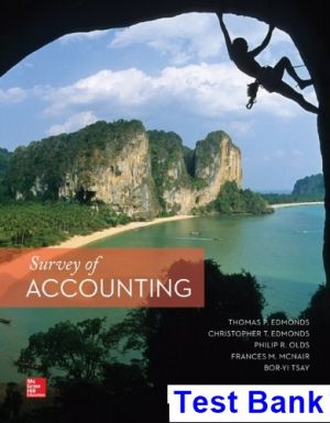 survey accounting 4th edition edmonds test bank