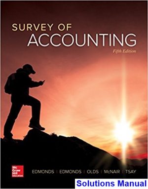 survey accounting 5th edition edmonds solutions manual