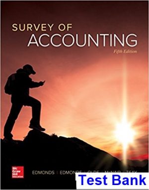 survey accounting 5th edition edmonds test bank