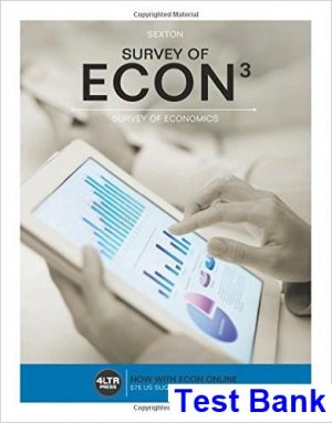 survey econ 3rd edition sexton test bank