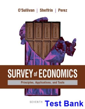 survey economics principles applications tools 7th edition osullivan test bank